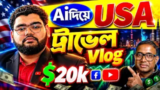 Ai দিয়ে USA Vlog বানালেই Viral ✅ | Text to Video AI | AI Se Video Kaise Banaye | AI Video Generator