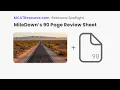 MileDown 90 Page Review Sheet for the MCAT MCAT Resource Spotlight