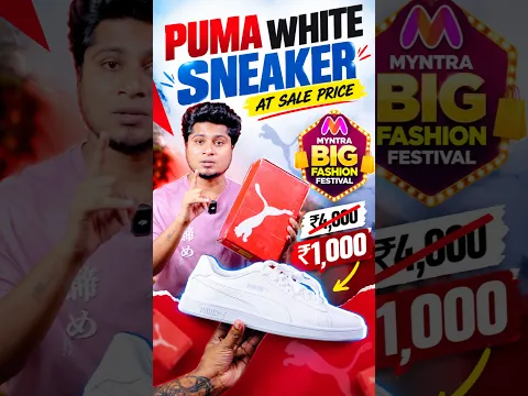 STYLISH *PUMA* White sneaker At Sale Price | MYNTRA BIG FASHION SALE π€―π₯