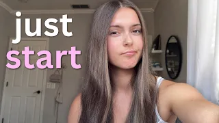 it doesn t need to be perfect you just need to start
