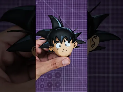PINTO a GOKU en una piedra 🪨