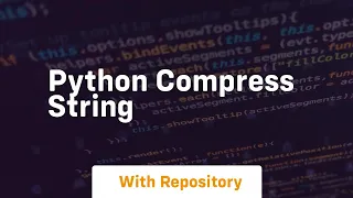 python compress string
