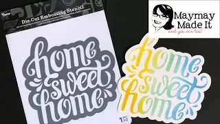 Darice Dies Stencil Cut and Emboss Demo