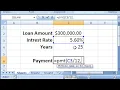 Excel The PMT function to calculate loan payments