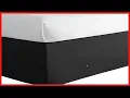 Lux Hotel Microfiber Tailored Style Bed Skirt with Classic 14 Inch Drop Length Queen Black