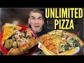 ALL YOU CAN EAT PIZZA BUFFET Vs PRO EATER Endless Pizza Fried Chicken Pizza Ranch
