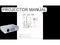 USER MANUAL SANYO PRO XTRAX MULTIVERSE PROJECTOR PLC XU41