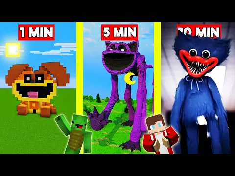 Download MP3 POPPY PLAYTIME MONSTERS Build Battle In Minecraft - NOOB VS PRO CHALLENGE - Maizen Mizen Parody