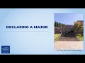 Declaring A Major