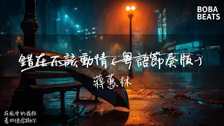 蔣蕙林 - 錯在不該動情(粵語節奏版)『在風中的我抱著回憶念掛你』【Lyrics Video】