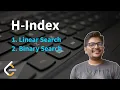H-Index II Java LeetCode - Medium
