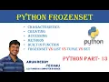 PYTHON PART 12 - FROZENSET