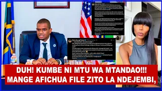 FILE ZITO LA DEOGRATIUS NDEJEMBI LAFICHULIWA KUMBE NI MTU WA MTANDAO, MANGE KIMAMBI AANIKA KILA KITU