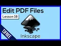 Inkscape Lesson 18 - Import and Edit PDF Files