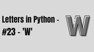 Make the letter W in Turtle