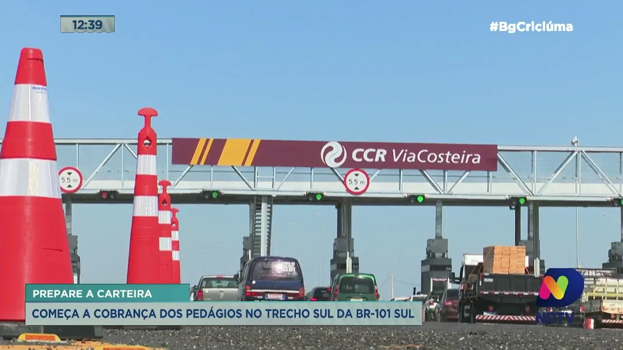 Cobrança de pedágio no trecho Sul da BR-101 é iniciado