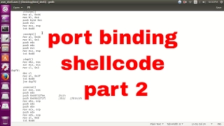port binding shellcode - part 2