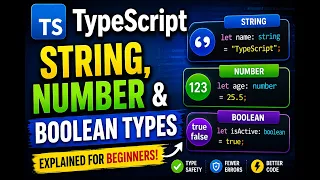 TypeScript String Number and Boolean Types Explained