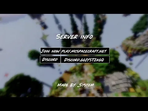 Minecraft server video for SpaceCraft