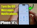 Download Lagu iPhone 14/14 Pro Max: Berichtenmeldingen in- en uitschakelen