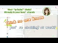 Download Lagu Think no one knows you’re chatting at work？