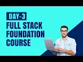 Full Stack Development Foundation Course Day 3 Innomatics Research Labs