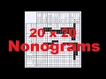 Solving 20x20 Nonograms