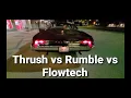 Muffler Shootout Thrush Welded vs Flowtech Raptor vs Rumble Performance O Rileys 1968 Pontiac
