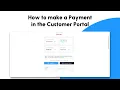 How to make a Payment in the Customer Portal