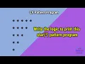 C Star Pattern Program WAP to print star pattern program Interview Point