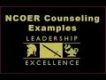 NCOER Counseling Exmples