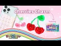 Cherries Charm Phone Dangle Rainbow Loom Tutorial by Angelynn TutorialsByA - Intermediate Level