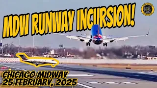 Chicago Midway Runway Incursion! 2/25/25