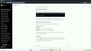 python ftp server windows