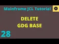 Delete GDG Base in JCL - Mainframe JCL Tutorial
