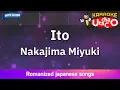 Download Lagu ito – Nakajima Miyuki (Romaji Karaoke with guide)