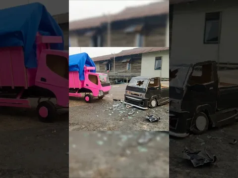 Mobil pick up L300 Tabrak belakang truk 😰