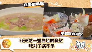 秋天吃一些白色的食材 吃对了病不来！木薯百合糖水 百合小炒肉 白果猪肚煲《回家吃饭》20261012 | 美食中国 Tasty China