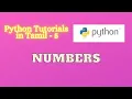 Python Programming Tutorial Numbers in Python Python in Tamil