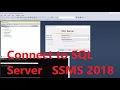 How to connect to SQL server Setup server instance in Microsoft SQL Server Management Studio