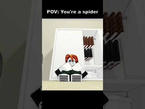 POV You're a spider #RobloxAnimation #shorts #short #memes #roblox