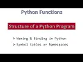 Symbol Tables or Namespaces Python Hindi