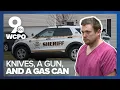 Man accused of trying to set his house on fire with family inside