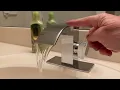 Installing this elegant waterfall faucet