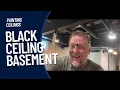 Painting Basement Ceiling Black Professional Spray Technique