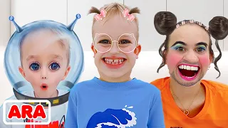 فلاد ونيكي يلعبان بالصور فيديوهات مضحكة للأطفال 