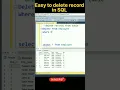 Delete Record From Table