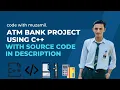 How To make C ATM Bank Project with Free Source Code CoComelon project Free Source Code