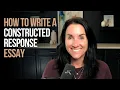 How to Write a Constructed Response Kathleen Jasper