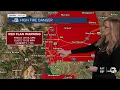 Fire danger returns for Friday then chances for